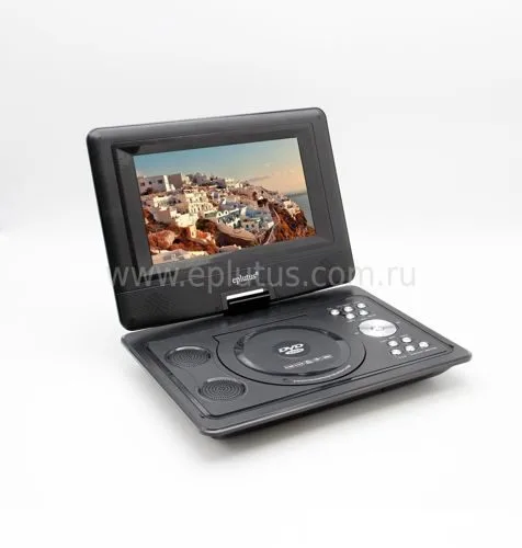 Портативный DVD плеер 9,5" Eplutus EP-9521T c цифровым тюнером DVB-T2