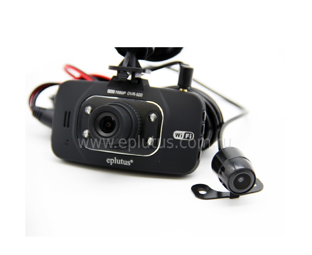 Видеорегистратор eplutus DVR-920 FullHD с WIFI, 2-камеры