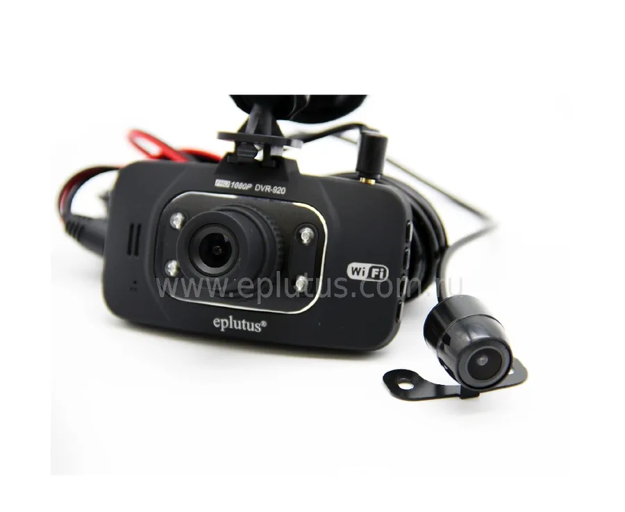 Видеорегистратор eplutus DVR-920 FullHD с WIFI, 2-камеры
