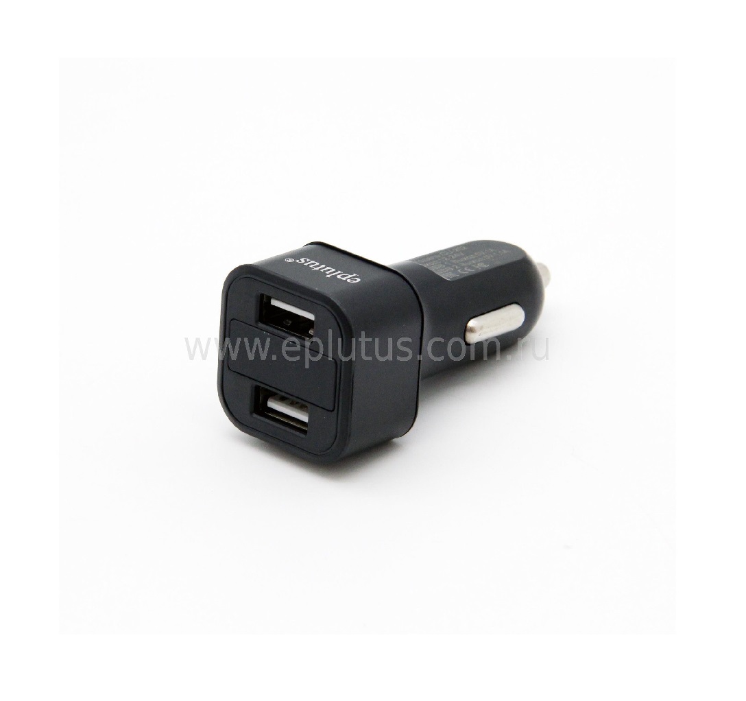 АЗУ USB порт eplutus CU-202 2.1A + вольтметр