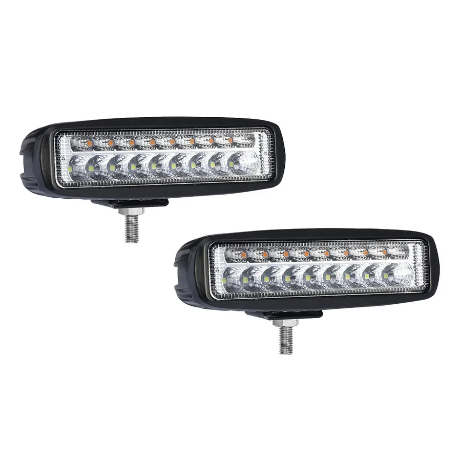ХОДОВЫЕ ОГНИ 12V 18W SMD 3030 широкий луч функция повортника к-т. 2шт 4739