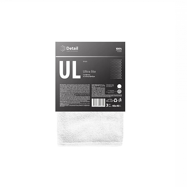 Detail Микрофибра Ultra Lite (упаковка 3 шт) 40*40см DT-0215
