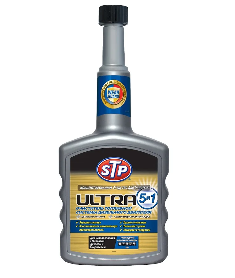 STP Очист.топлиной системы Дизель "5 в 1" Ultra Diesel 400ml (6) Е303222800