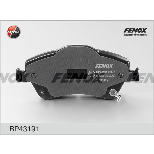Колодки торм. перед. FENOX BP43191 Toyota Corolla, Auris 07-12