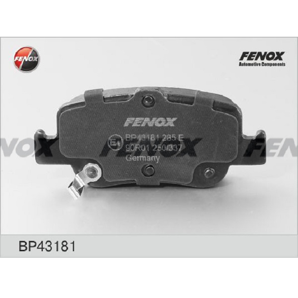 Колодки торм. зад. FENOX BP43181 Toyota Auris, Corolla 07-