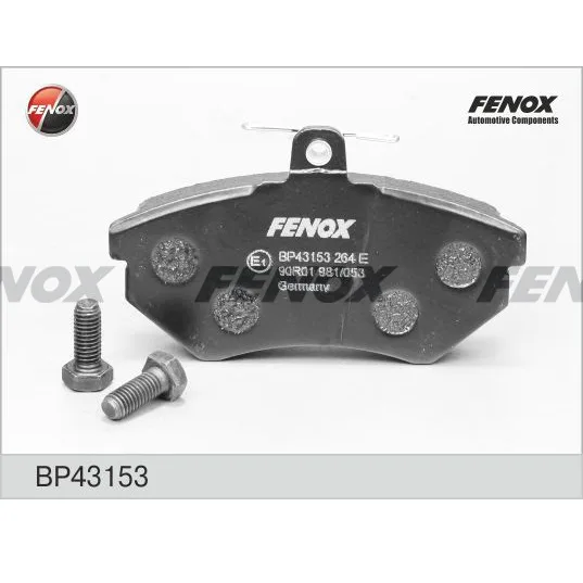 Колодки торм. перед. FENOX BP43153 Audi 80, WV Passat, GOLF