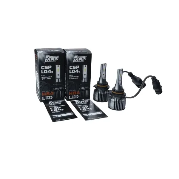 Лампа диодная AMP CSP L04s 12V HB4 5000Lm, 6000K к-т 2шт