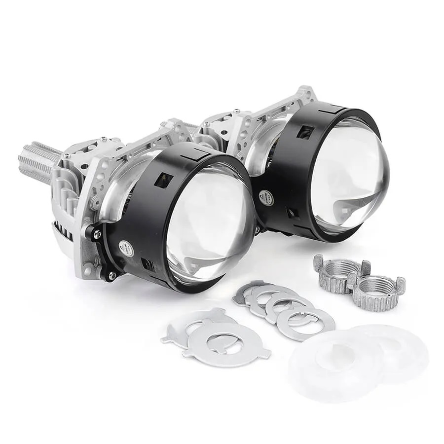 Bi-LED линзы с лазером ElectroKot 12В Y30 5500К съемная ножка 3.0 дюйма 3R 2шт