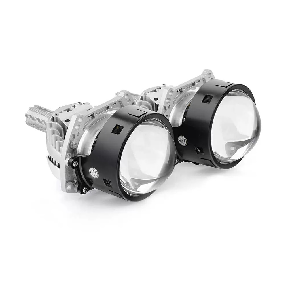 Bi-LED линзы с лазером ElectroKot 12В Y30 5500К съемная ножка 3.0 дюйма 3R 2шт
