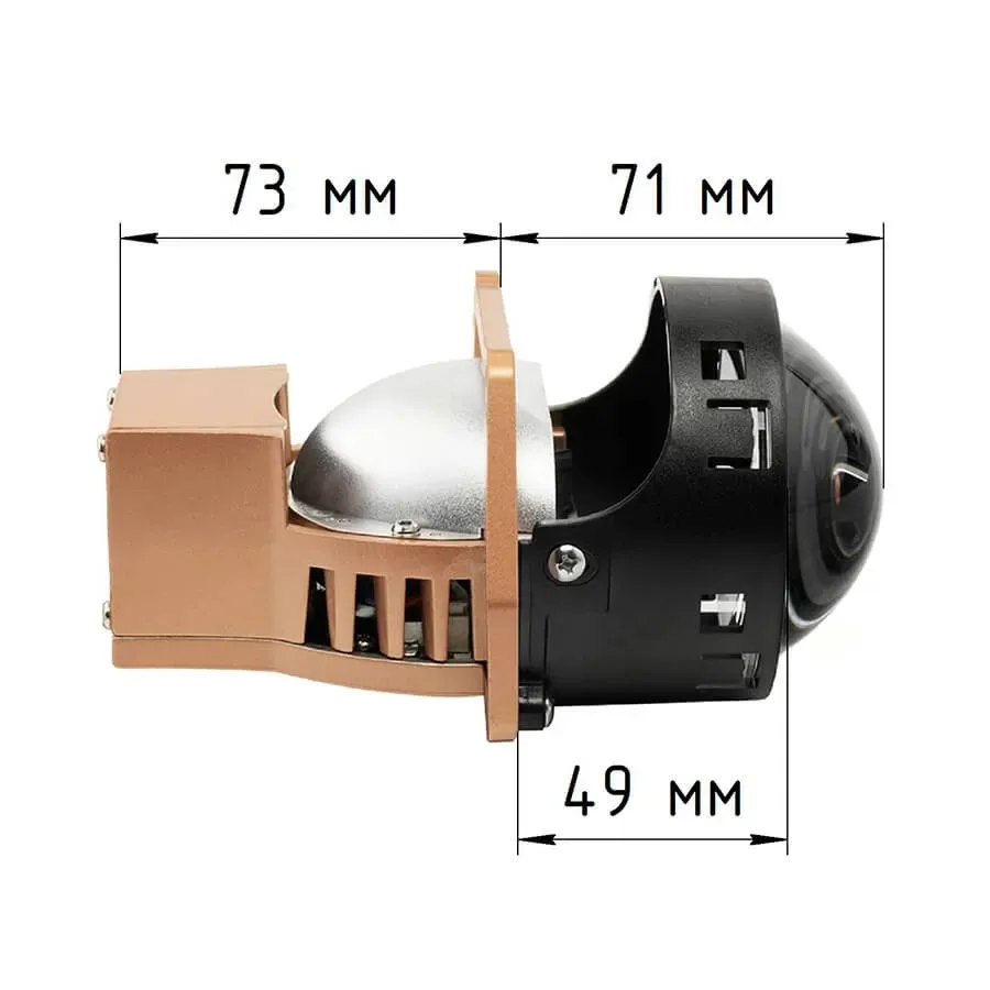Bi-LED линзы для авто ElectroKot X17 3 дюйма 5500K 3R комплект 2шт