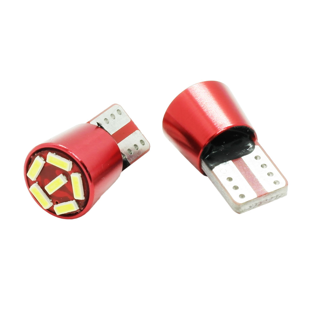 яЛампа диодная 10-30V W5W б/ц T10 6SMD с обманкой (металл. корпус)
