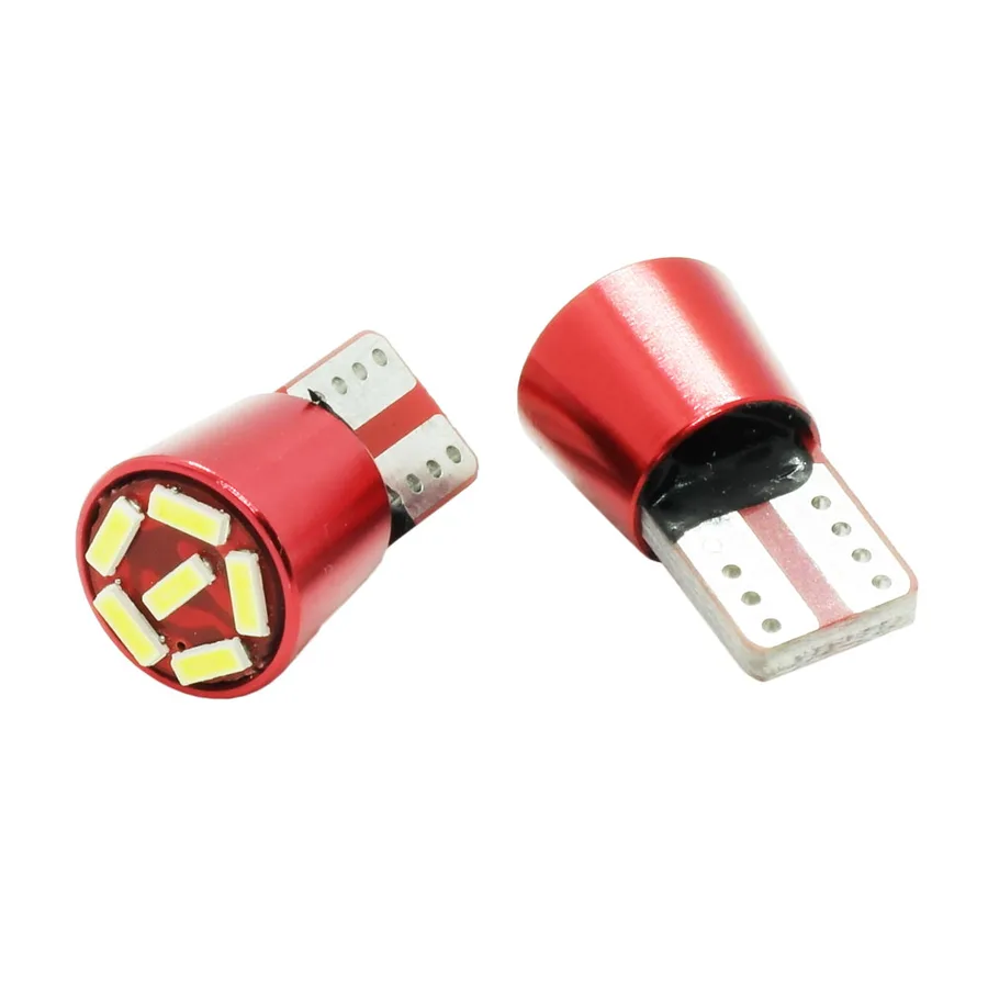яЛампа диодная 10-30V W5W б/ц T10 6SMD с обманкой (металл. корпус)