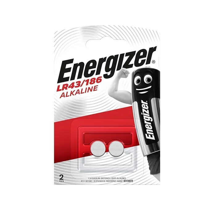 Батарейка ENERGIZER Alkaline LR43/186 FSB2 (уп-2шт) Е301536500