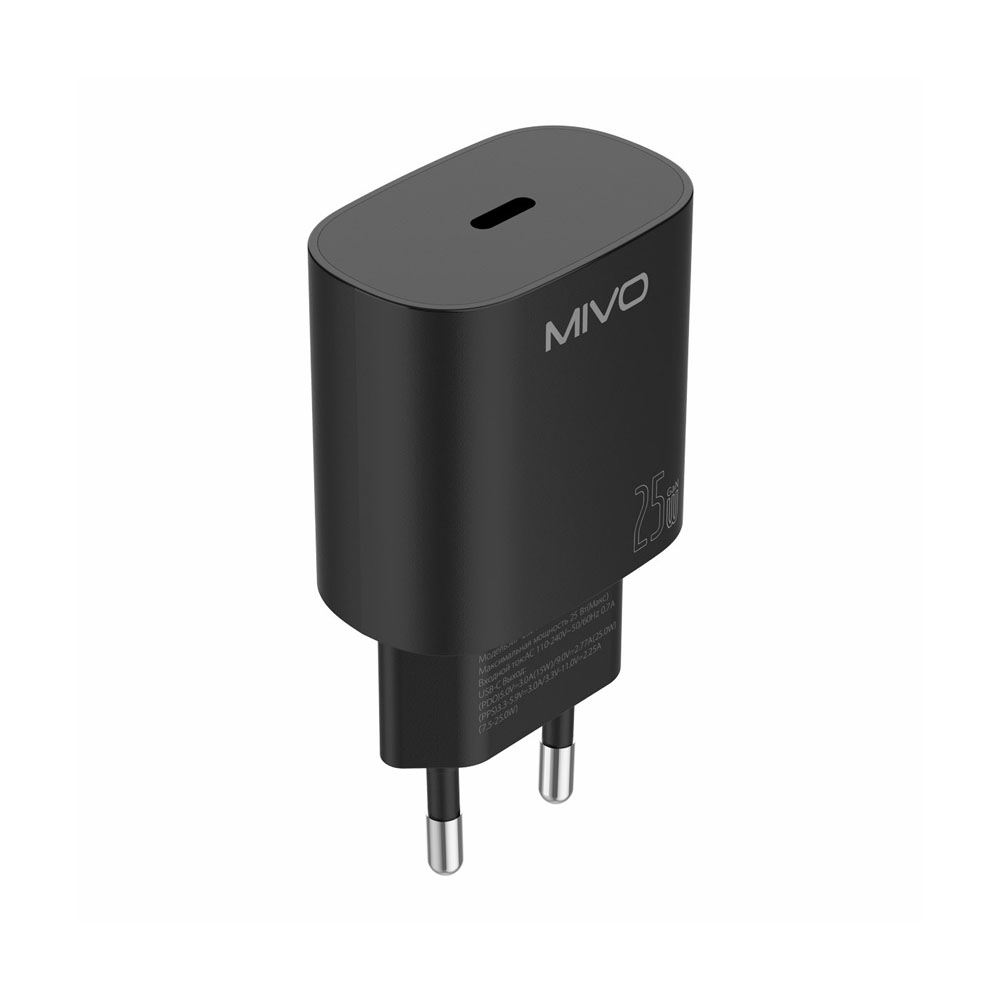 Сетевое зарядное устройство MIVO MP-252T Type-C 25W