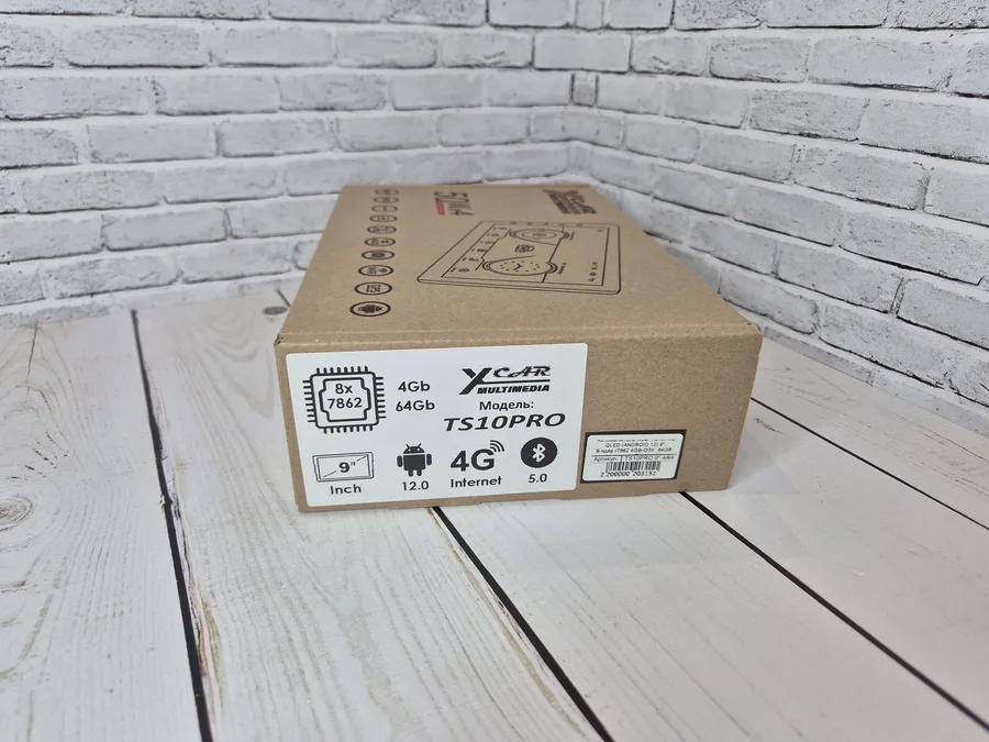 Автомагнитола XCar TS10PRO QLED (ANDROID 12) 10", 8-ядер./7862 4GB-ОЗУ, 64GB, 4G