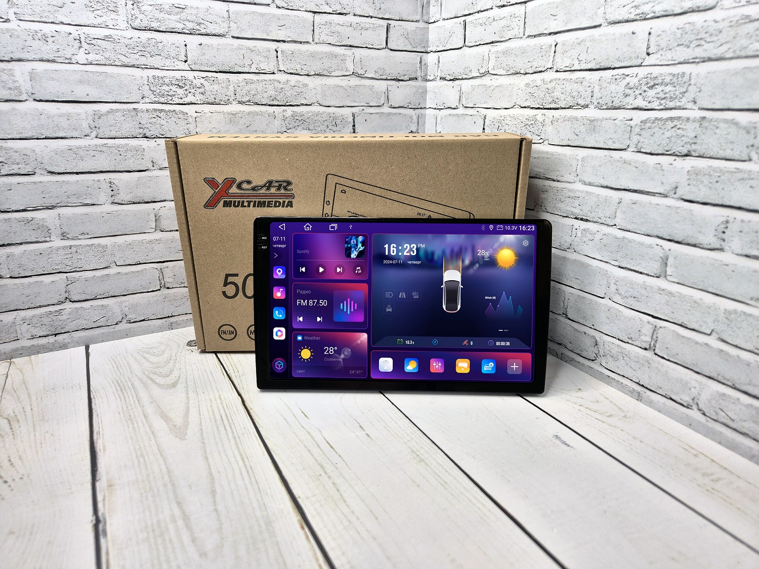 Автомагнитола XCar TS10S 2K (ANDROID 12) 10", 8-ядер./7862 8GB-ОЗУ, 256GB, 4G