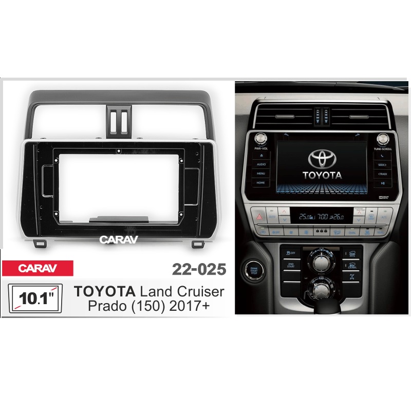 Рамка 10" CARAV 22-025 TOYOTA  Land Cruiser Prado 2017+ [150]