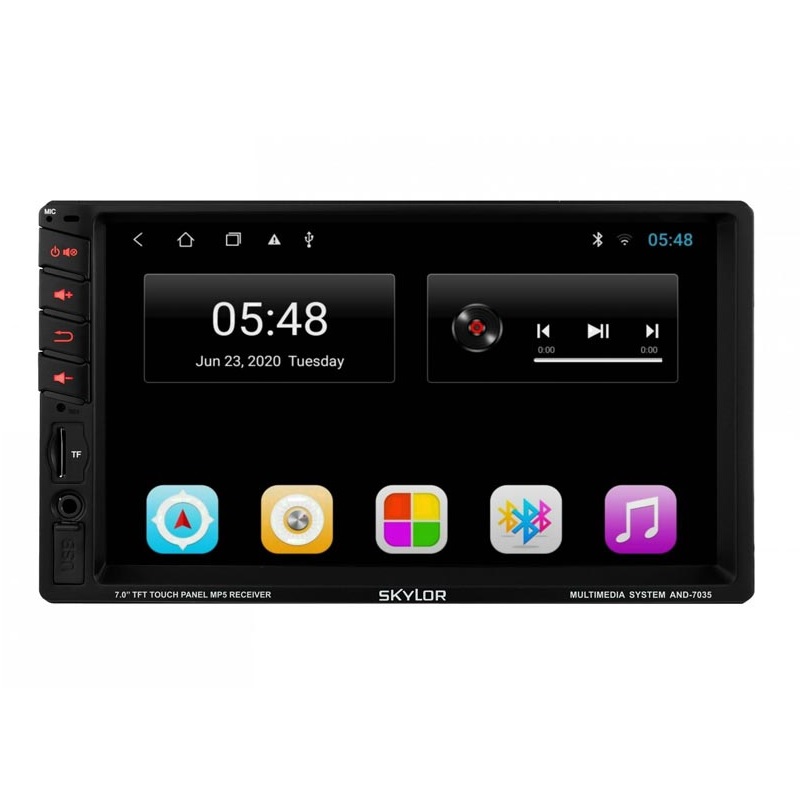 А/М 2DIN SKYLOR AND-7035 (ANDROID 9.0) 4-ядер. 1GB-ОЗУ, 16GB 7"