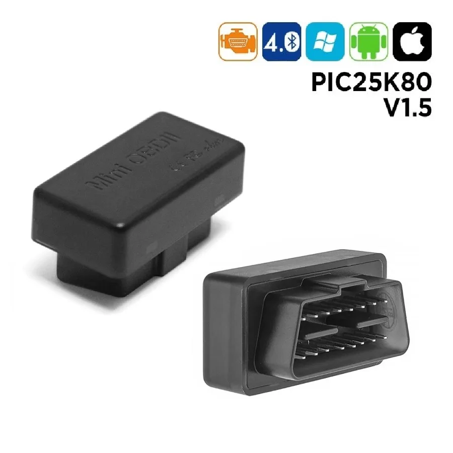 Диагностический адаптер ELM327 bluetooth 4.0 mini 1.5 чип PIC18F25K80