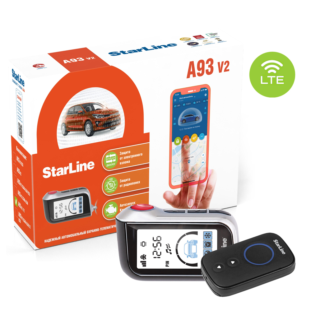 Сигнализация StarLine A93 2CAN+2LIN (LTE) ECO