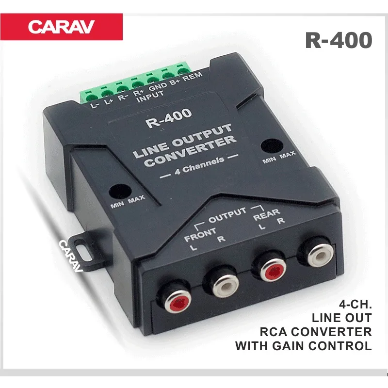 Преобразователь уровня сигнала CARAV R-400 4-x кан.
