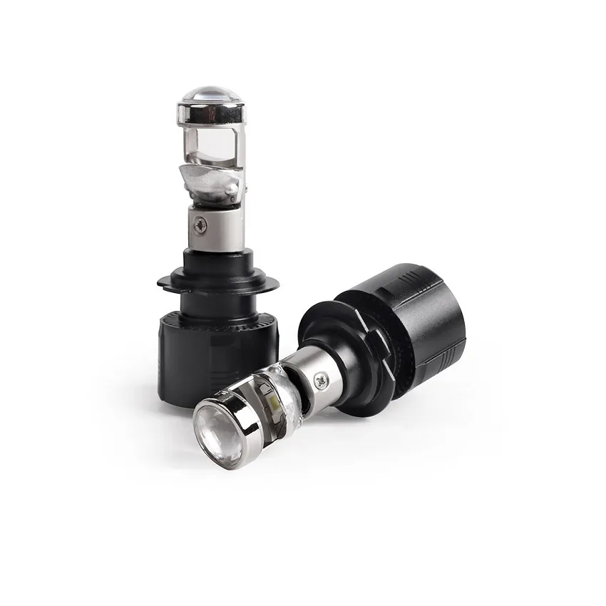Лампа диодная ZMB V1 12V H7 5000K к-т 2шт (мини линза)