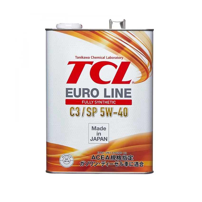 Масло моторное TCL Euro Line, SP ACEA C3, 5W40, 4л E0040540C3