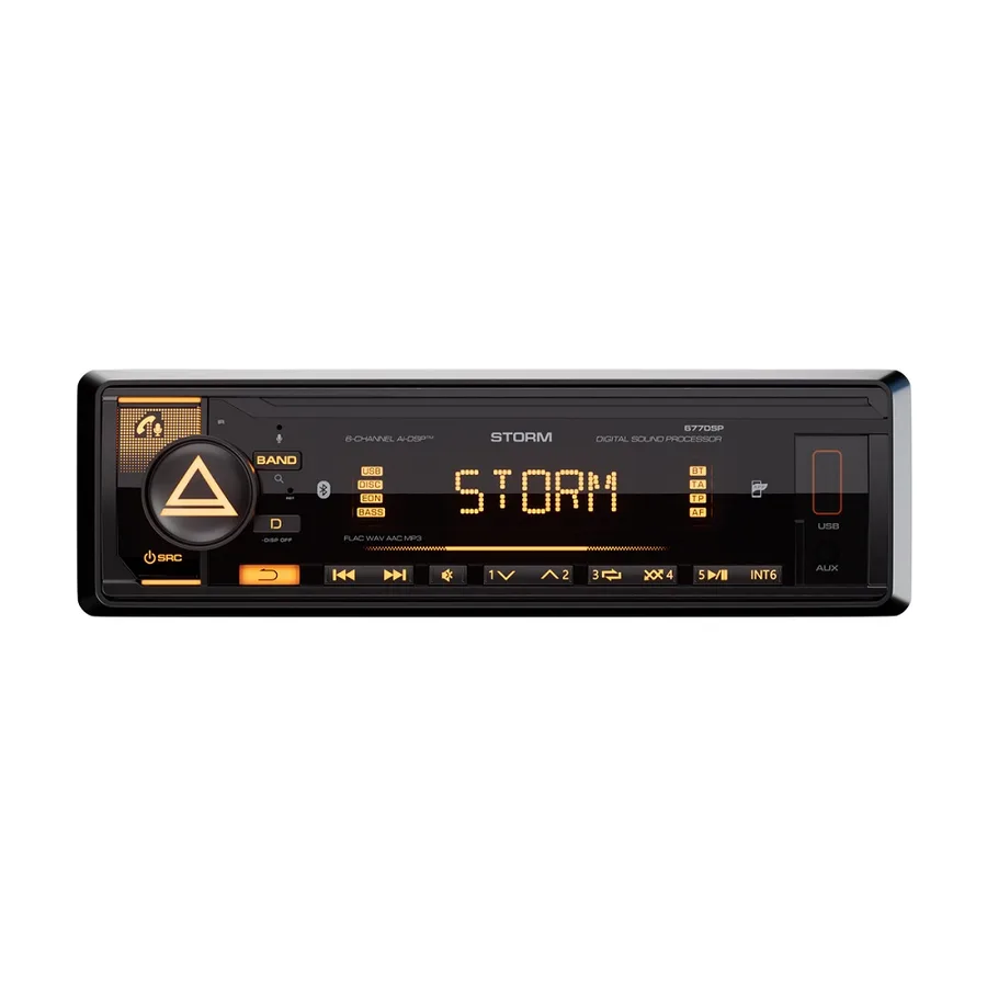 А/м AURA STORM-677DSP 6RCA,D-SWC,USB,BT 4x51W