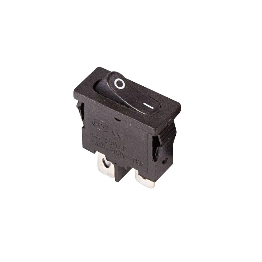 Кнопка-клавиша 250V 6A (2c) on-off Mini черн. Rexant