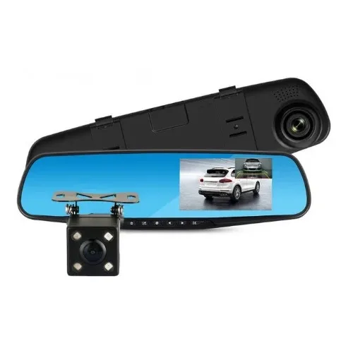 Видеорегистратор FORCAR MR-F432 Зеркало (2-камеры) FullHD