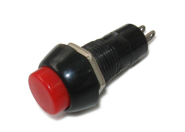 Кнопка-клавиша 250V 1A (2c) б/фикс красн. micro Rexant