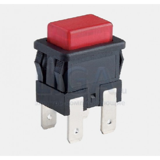 Кнопка-клавиша 250V 3A (2c) on-off micro KCD5-101