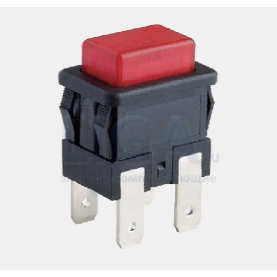 Кнопка-клавиша 250V 3A (2c) on-off micro KCD5-101