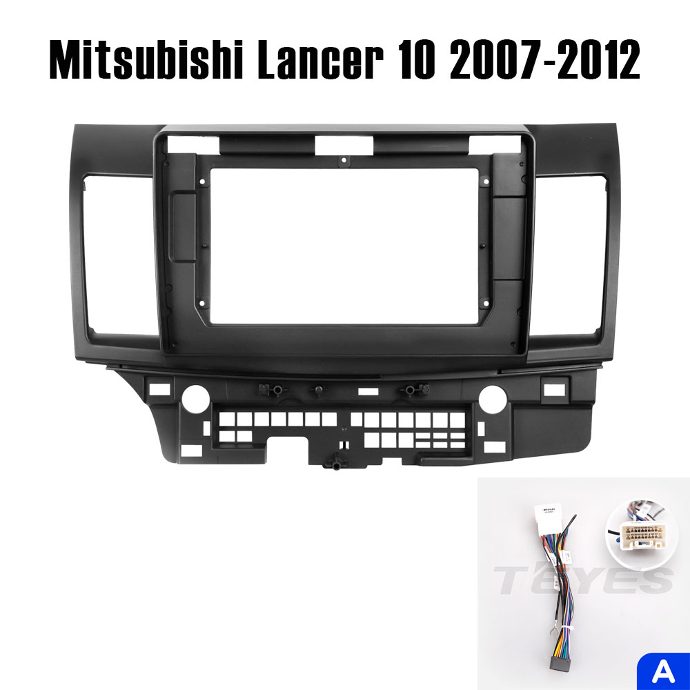 Установочный к-т для штатной а/м 10" Mitsubishi Lancer 10 CY 2007-2012 Вид А + проводка