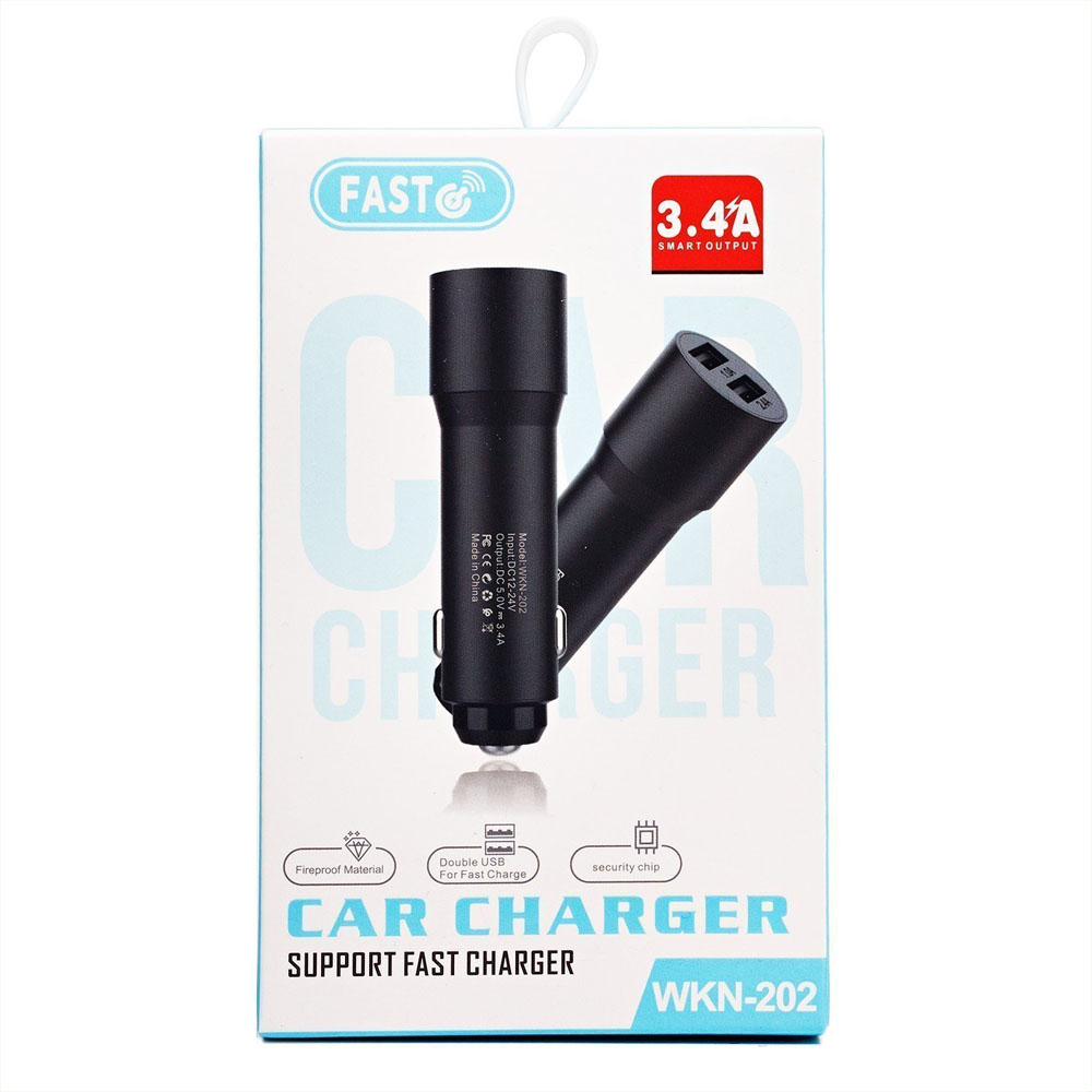 АЗУ USB порт FAST 201 3.4A (длинный штекер)