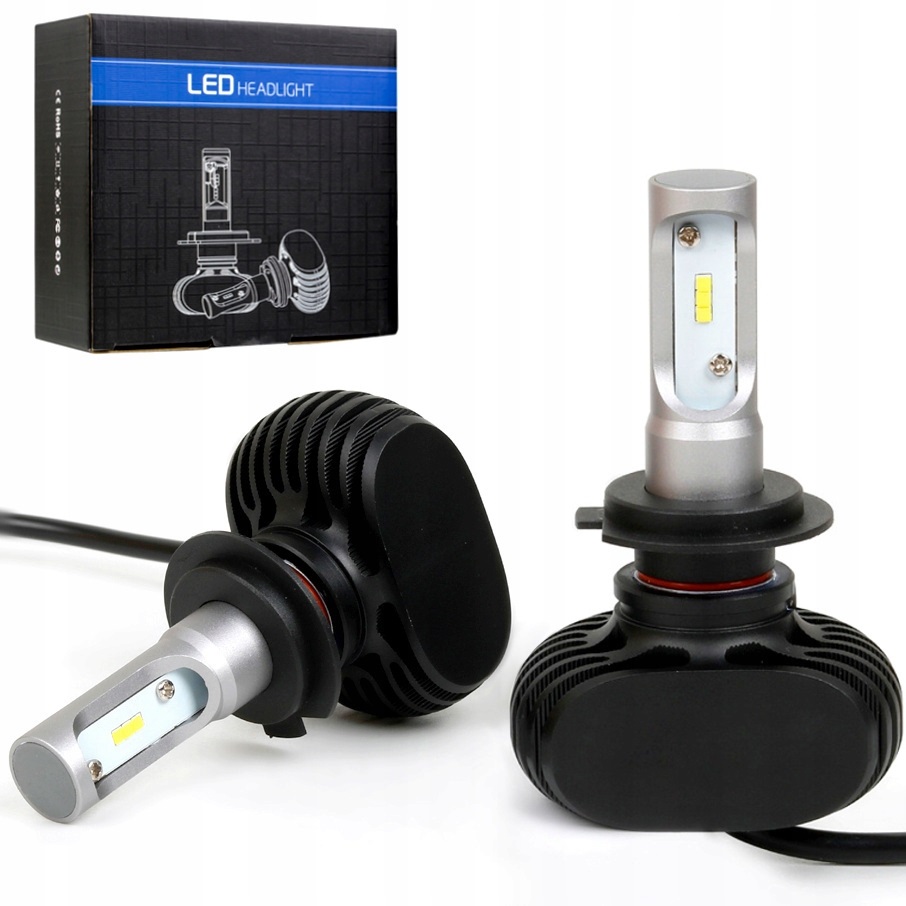 Лампа диодная S1 12-24V H7 3800lm К-т