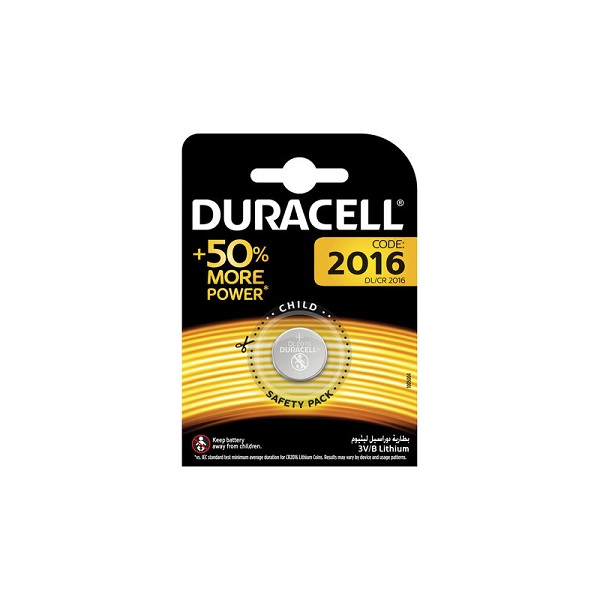 Батарейка Duracell 2016 1шт