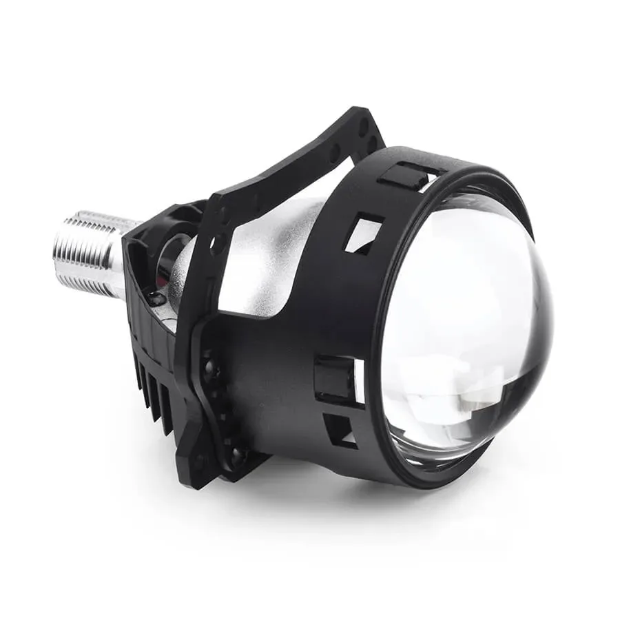 Bi-LED линзы для авто ElectroKot 12В R30 5500К съемный крепеж гайка 3.0 дюйма 3R 2шт