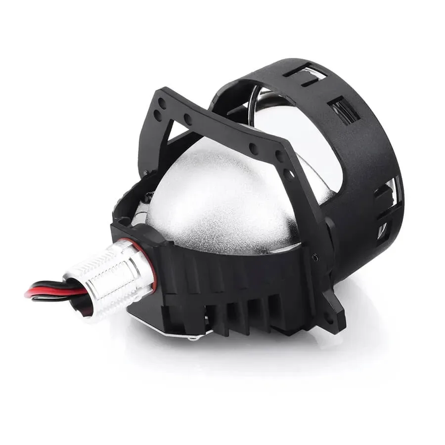 Bi-LED линзы для авто ElectroKot 12В R30 5500К съемный крепеж гайка 3.0 дюйма 3R 2шт