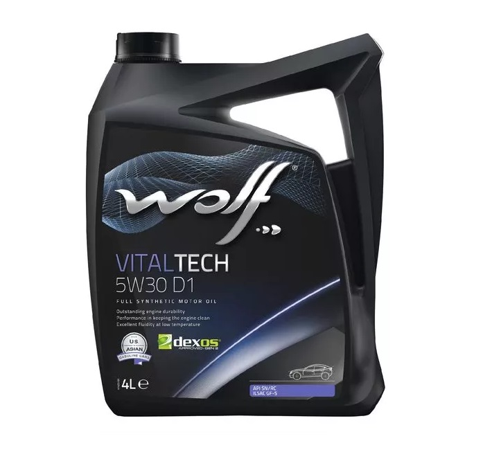 Масло моторное WOLF VITALTECH 5w30 D1, ILSAC GF-5 4л