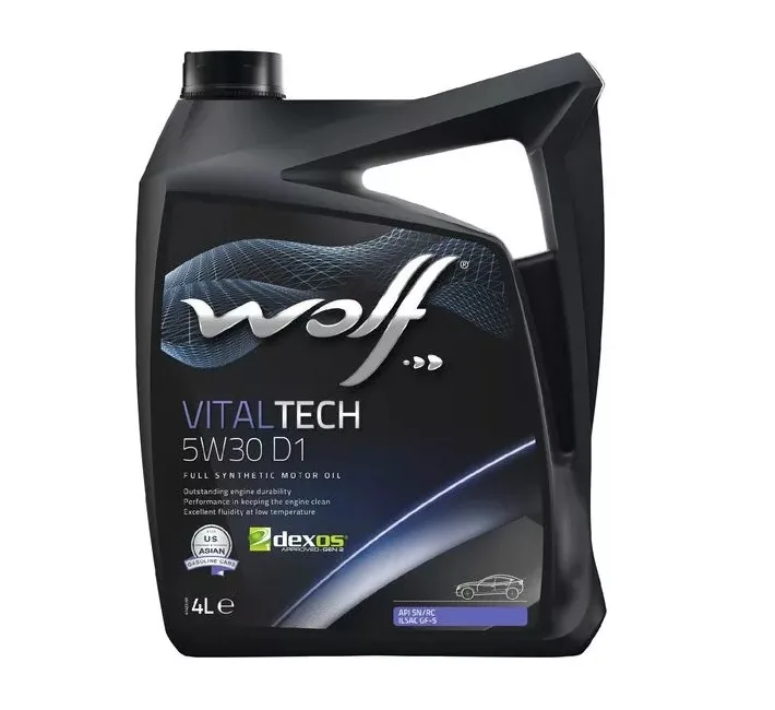 Масло моторное WOLF VITALTECH 5w30 D1, ILSAC GF-5 4л
