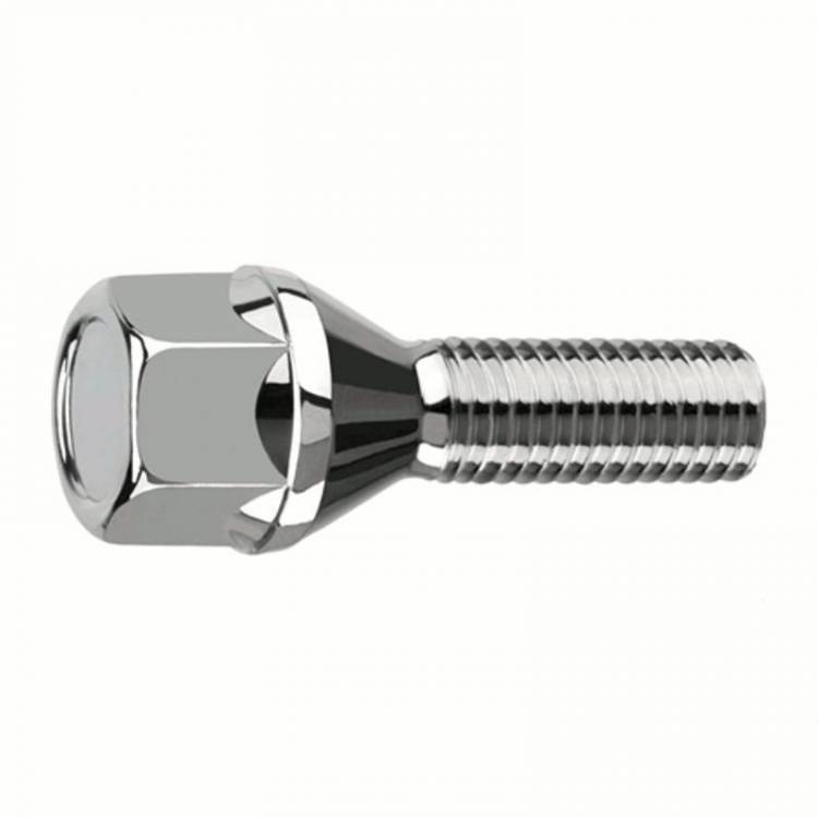 Болт литого диска ХРОМ M12 x 1.5 hex 17