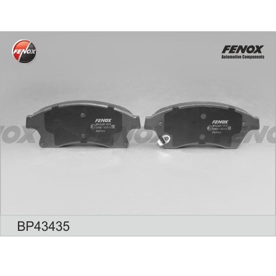 Колодки торм. перед. FENOX BP43435 Chevrolet Cruze 1.4-2.0 . Opel Astra.