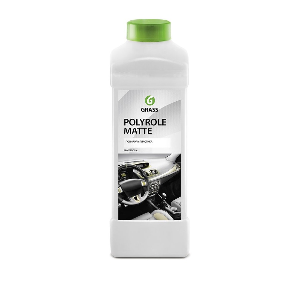 GraSS Полироль-очиститель пластика матовый "Polyrole Matte" ваниль (канистра 1л) 110268