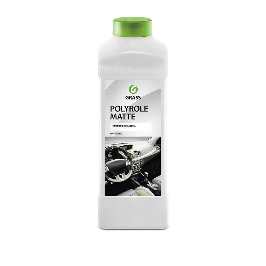 GraSS Полироль-очиститель пластика матовый "Polyrole Matte" ваниль (канистра 1л) 110268