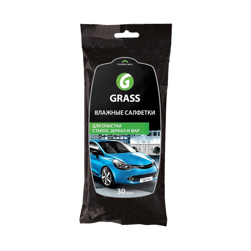 GraSS Салфетка влажная для очистки стекол, зеркал и фар IT-0313