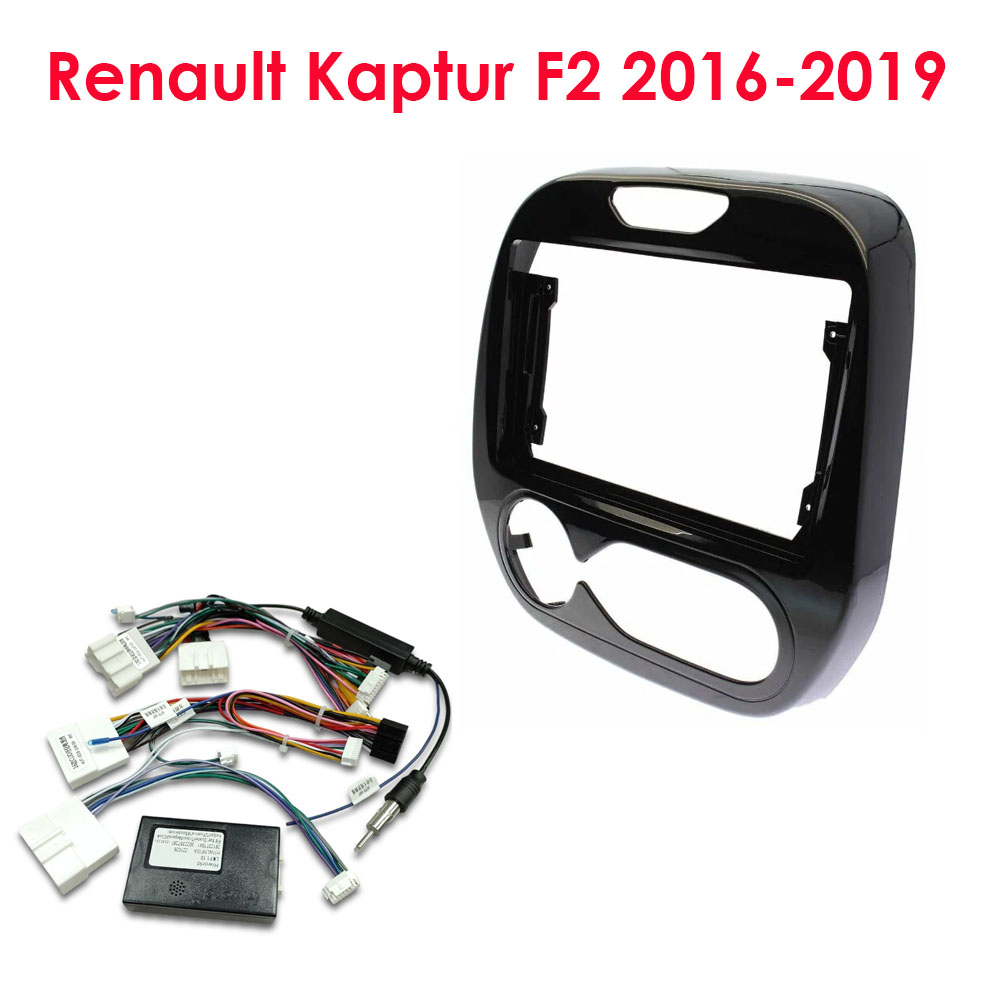 Установочный к-т для штатной а/м 9" Renault Kaptur F1 2016-2019 + проводка CAN