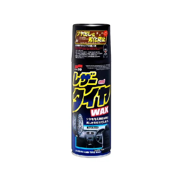 Soft99 Полироль универсальный (кож.,рез.,пласт.) Leather & Tire Wax, 420мл 02001/10226