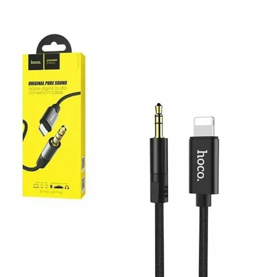 Провод 3.5 jack-jack (AUX на Lightning) HOCO UPA13