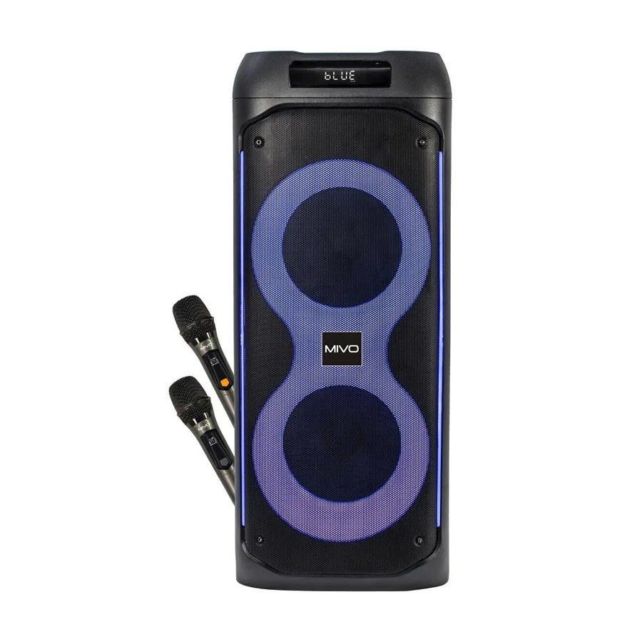 Напольная беспроводная колонка Mivo MD-660 500Вт караоке/FM/Bluetooth/USB/SD/AUX/встроенный акб